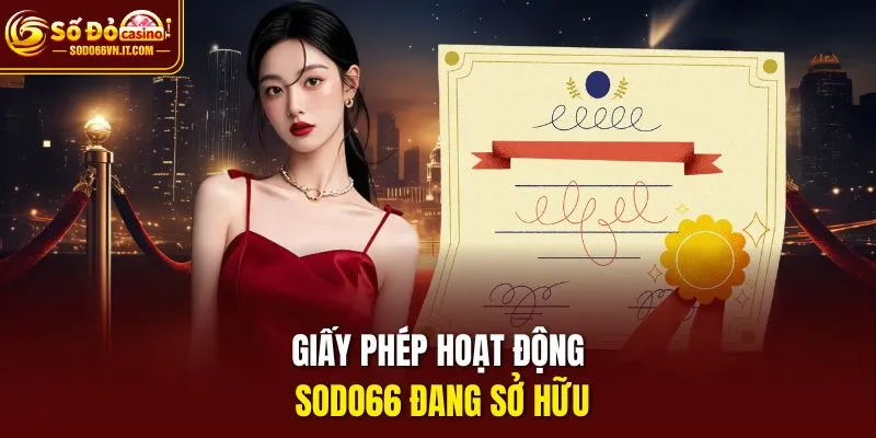 Giấy phép hoạt động sodo66 đang sở hữu